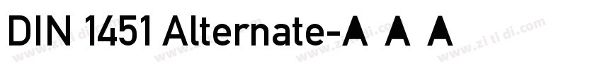 DIN 1451 Alternate字体转换